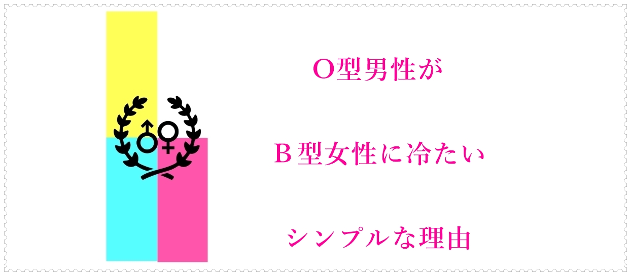 O型男性がb型女性に冷たいシンプルな理由